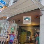 kanopi modern untuk parkiran ruko