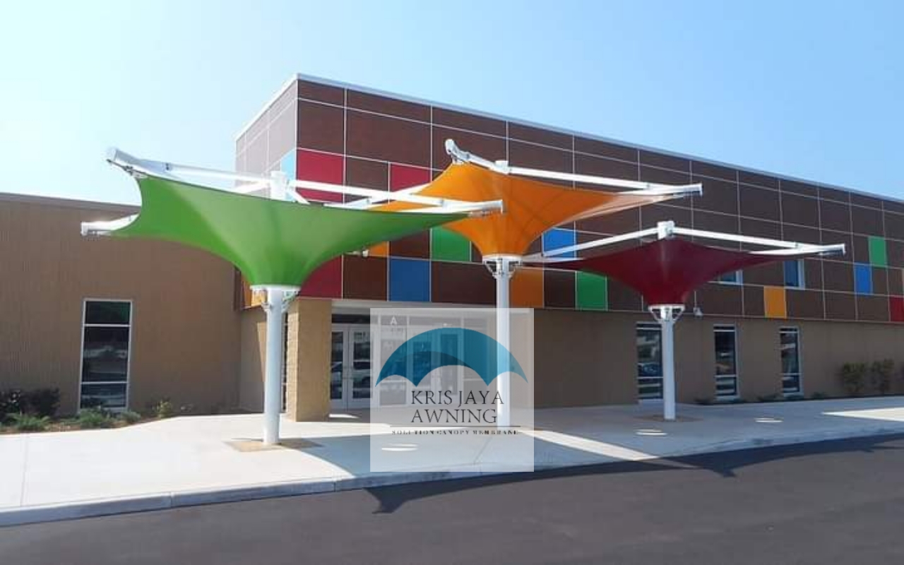 awning modern untuk area ruko