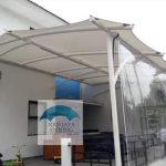kanopi kain untuk area cafe